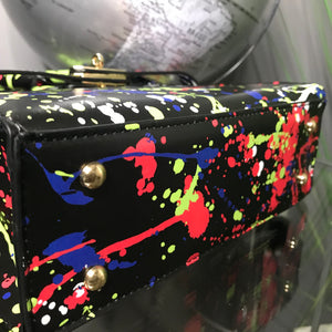 Poppy - Paint Splatter Satchel Handbag