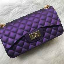 Quilted Jelly Handbag - Purple