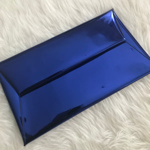 Reflective Envelope Clutch - Blue
