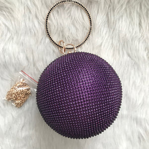 Disco Ball Cutch - Purple