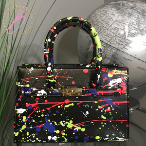 Poppy - Paint Splatter Satchel Handbag